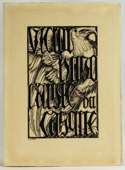 L'aigle du casque. Orné d'un texte gravé et illustré de 31 eaux-fortes originales par Richard Brunck de Freundeck. 