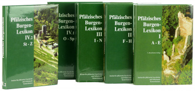 Pfälzisches Burgenlexikon. Tomes I, II, III, IV,1 et IV, 2 (A - Z). 