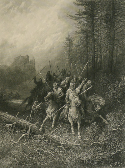 Viviane. Poëme traduit de l'anglais par Francisque Michel. Avec neuf gravure sur acier d'après les dessins de Gustave Doré. 