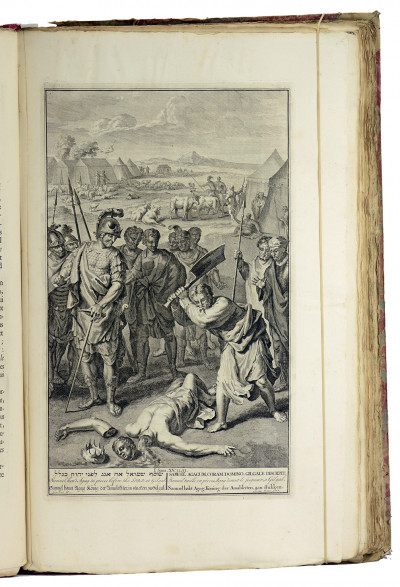 Discours historiques, critiques, théologiques et moraux sur les évènements les plus mémorables du Vieux et du Nouveau Testament. Par Jacques Saurin. Avec des figures gravées sur les dessins de Mrs. Hoet, Houbraken & Picart. 