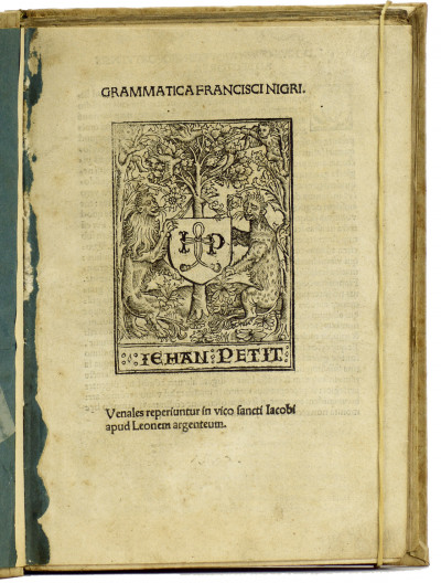 Grammatica Francisci Nigri. 