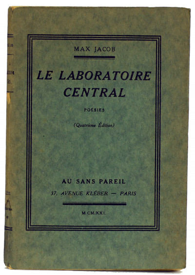 Le laboratoire central. Poésies. 