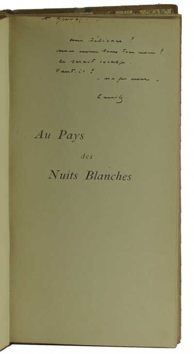 Au Pays des Nuits Blanches. Notes de voyage. 