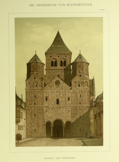 Die Abteikirche von Maursmünster im Unter-Elsass. Eine Monographie. 