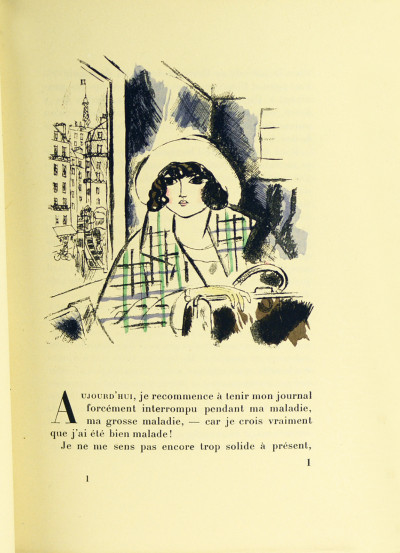 Claudine à l'école. Claudine à Paris. Claudine en ménage. Claudine s'en va. Dessins coloriés de Chas-Laborde. 