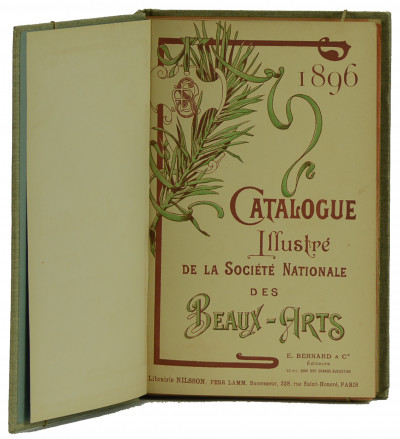 Exposition nationale des Beaux-Arts. Catalogue illustré des ouvrages de Peinture, Sculpture, et Gravure exposés au Champ-de-Mars le 25 avril 1896. 