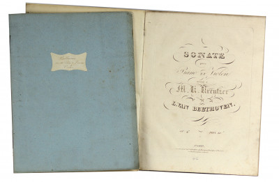 Sonate pour Piano et Violon. Dédié à M.R. Kreutzer, par L. van Beethoven. Op. 47. 