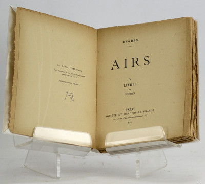 Airs. V livres de poèmes. 