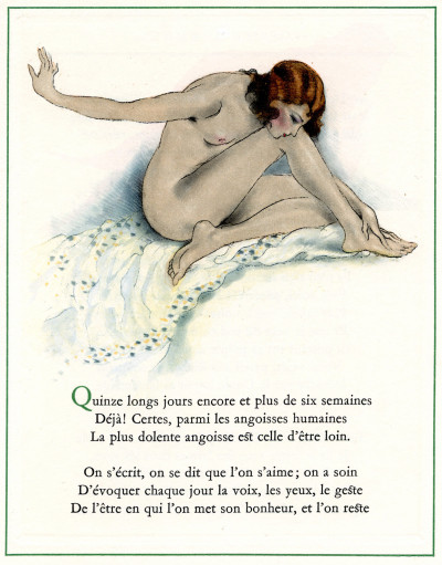 Poèmes d'Amour. Vingt-cinq eaux-fortes originales en couleurs de Edouard Chimot. Préface inédite d'André Suarès. 