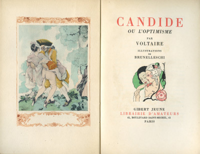 Candide ou l'optimisme. Illustrations de Brunelleschi. 