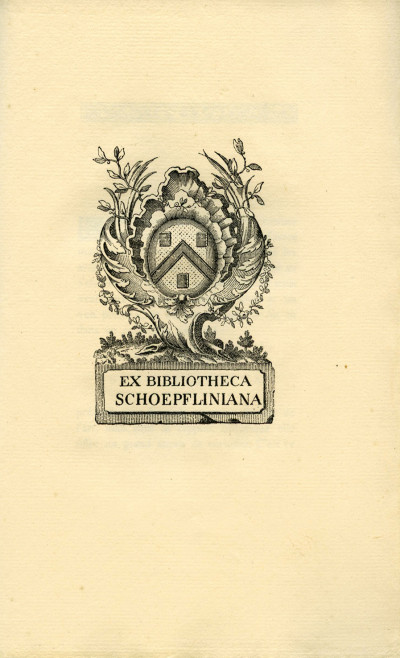 Les Ex-Libris de Schoepflin. Notice par Arthur Benoit. Avec deux planches. 