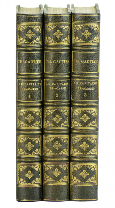 Le Capitaine Fracasse. Publié en trois volumes, avec un avant-propos par Mme Judith Gautier. Dessins de Charles Delort gravés par Mongin. 