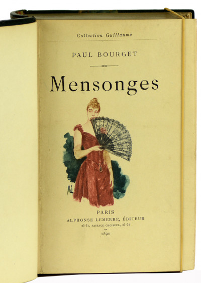 Mensonges. Illustrations de Myrbach. Gravure de Ch. Guillaume. 