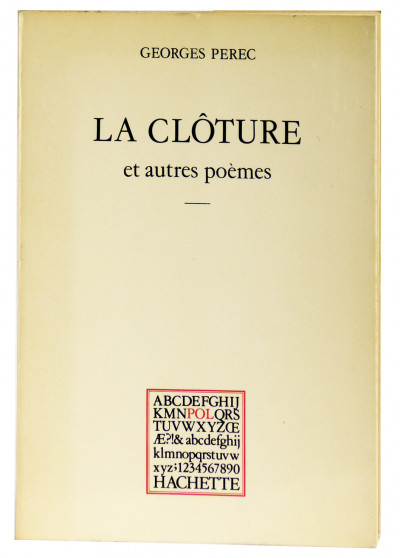 La Clôture et autres poèmes. Frontispice de Pierre Getzler. 