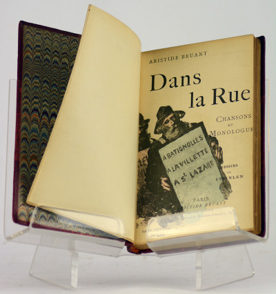 Dans la Rue. Chansons et monologues. Dessins de Steinlen. Édition définitive. - Dans la Rue. Deuxième volume. Chansons et Monologues. Dessins de Steinlen - Dans la Rue. Troisième volume. Chansons & Monologues. Dessins de Poulbot. 