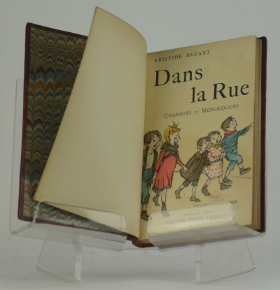 Dans la Rue. Chansons et monologues. Dessins de Steinlen. Édition définitive. - Dans la Rue. Deuxième volume. Chansons et Monologues. Dessins de Steinlen - Dans la Rue. Troisième volume. Chansons & Monologues. Dessins de Poulbot. 