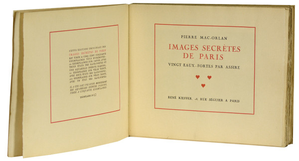 Images secrètes de Paris. Vingt eaux-fortes par Assire. 