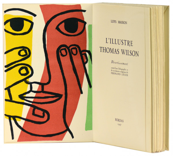 L'illustre Thomas Wilson. Divertissement orné d'une lithographie et de six dessins originaux de Fernand Léger. 