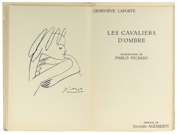 Les Cavaliers d'ombre. Illustrations de Pablo Picasso. Préface de Jacques Audiberti - Sous le manteau de feu. Illustrations de Jean Cocteau. Préface de Armand Lanoux. 