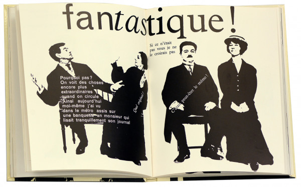 La cantatrice chauve. Anti-pièce, suivie d'une scène inédite. Interprétations typographique de Massin et photographique d'Henry Cohen d'après la mise en scène de Nicolas Bataille et avec le concours des comédiens du Théâtre de la Huchette. 