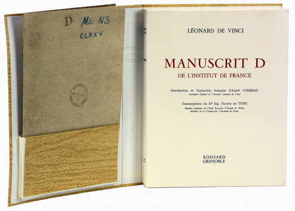 Manuscrits C & D de l'Institut de France. Introduction et traduction française d'André Corbeau. Transcription du Dr. Ing. Nando de Toni. 