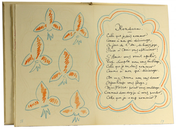 Poèmes de Charles d'Orléans, manuscrits et illustrés par Henri Matisse. 