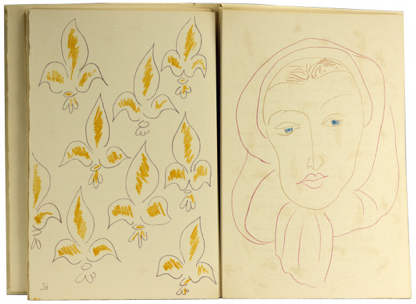 Poèmes de Charles d'Orléans, manuscrits et illustrés par Henri Matisse. 