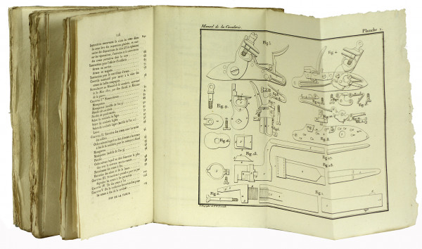Règlement sur les réparations, l'entretien et la conservation des armes portatives dans les corps ; avec le Tarif des prix des réparations à payer par les soldats sur la masse de linge et chaussure ; suivi de l'Instruction pour les officiers chargés des détails de l'armement dans les corps, de celle concernant la visite des armes lors des Inspections générales, et du Supplément au Manuel de la Cavalerie, approuvé par Son Excell. le Ministre de la guerre ; avec 3 planches. 