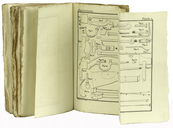 Règlement sur les réparations, l'entretien et la conservation des armes portatives dans les corps ; avec le Tarif des prix des réparations à payer par les soldats sur la masse de linge et chaussure ; suivi de l'Instruction pour les officiers chargés des détails de l'armement dans les corps, de celle concernant la visite des armes lors des Inspections générales, et du Supplément au Manuel de la Cavalerie, approuvé par Son Excell. le Ministre de la guerre ; avec 3 planches. 