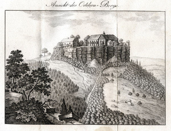 Hohenburg oder der Odilien-Berg sammt seinen Umgebungen in topographischer und geschichtlicher Hinsicht ; geschildert von Dr. Johann Pfeffinger. Mit 15 Planen und Abbildungen. 