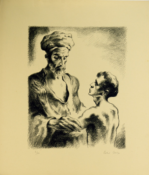 Suite biblique. Dix lithographies originales de Robert Heitz. 