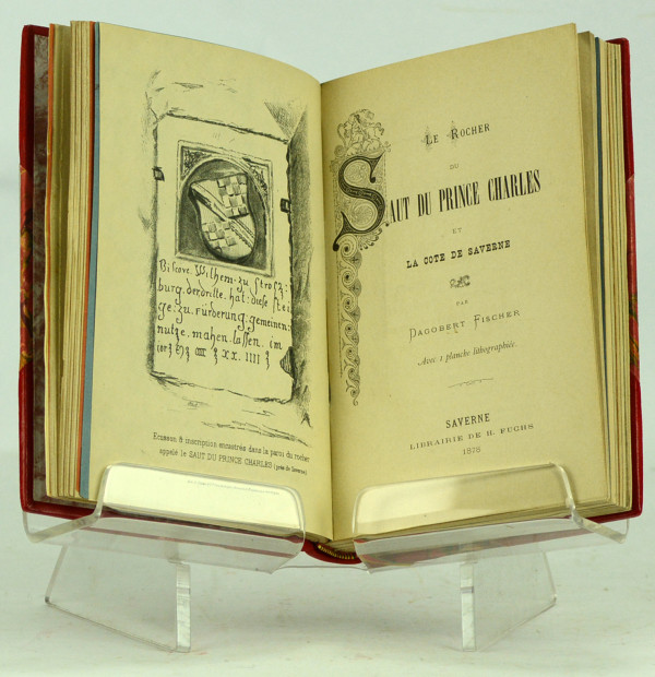 9 études historiques réunies en un volume : I. Ochsenstein. Les châteaux et la seigneurie. Étude historique. II. Le Rocher du Saut du Prince Charles et la cote de Saverne. Avec 1 planche lithographiée. III. Notice historique sur l'abbaye de Saint-Jean-des-Choux. Avec 1 planche lithographiée. IV. Notice historique sur le Couvent de Renting (près de Sarrebourg). V. L'ancien prieuré de Durrenstein près de Walscheid (comté de Dabo). VI. Die Burg Greifenstein und der St. Veitsberg nebst dem ehemaligen Burggebiete. VII. Wangenburg Freudeneck, Schacheneck & Haseburg. VIII. Die ehemalige Abtei Graufthal. IX. Die Wallfahrtskirche von Reinacker. 