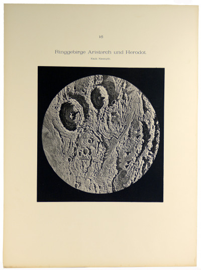 Grimm's Atlas der Astrophysik. Zweite Lieferung. 12 Mondansichten nach photographischen Aufnahmen in Lichtdruck. 