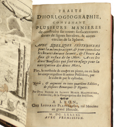 Traité d'horlogiographie, contenant plusieurs manières de construire sur toutes surfaces, toutes sortes de lignes horaires, & autres cercles de la sphère. 
