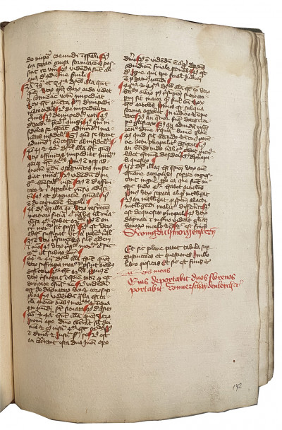 Manuscrit sur papier, en latin, daté de 1427 : CONRADUS DE SOLTAU, Quaestiones super quatuor libri sententiarum Petri Lombardi ; PSEUDO-THOMAS D’AQUIN, De sacramento corporis Domini ; PSEUDO-ALBERT LE GRAND (ou peut-être Albert de Haigerloch d’Oderaltaich ?), Compendium super Ave Maria. Basse-Autriche (Niederösterreich) ou Bohême (peut-être Prague ?), daté de 1427. 