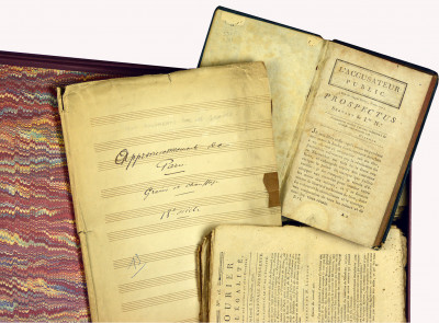 L'Ami du Peuple, et de nombreux imprimés et manuscrits concernant la Révolution française. 