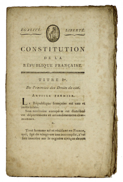 Constitution de la République Française. 