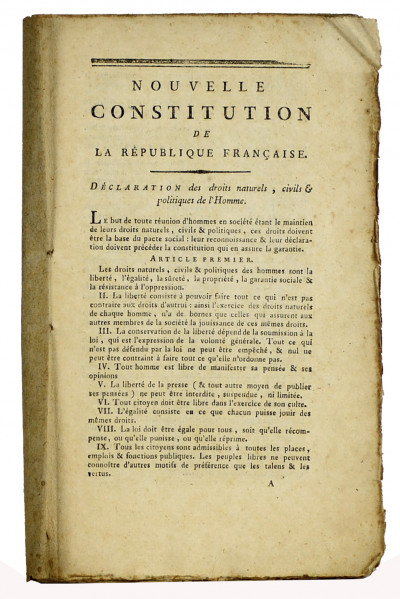 Nouvelle Constitution de la République Française. 