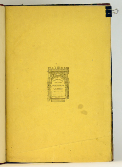 Description de l'ancienne église des Antonistes, maintenant paroisse Saint-Martin de Pont-à-Mousson. RELIÉ À LA SUITE : Tente de Charles le Téméraire, Duc de Bourgogne, ou Tapisserie prise par les Lorrains lors de la mort de ce Prince devant leur capitale en 1477. 