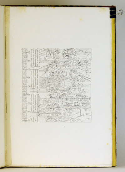 Description de l'ancienne église des Antonistes, maintenant paroisse Saint-Martin de Pont-à-Mousson. RELIÉ À LA SUITE : Tente de Charles le Téméraire, Duc de Bourgogne, ou Tapisserie prise par les Lorrains lors de la mort de ce Prince devant leur capitale en 1477. 
