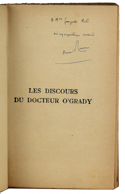 Les discours du docteur O'Grady. 