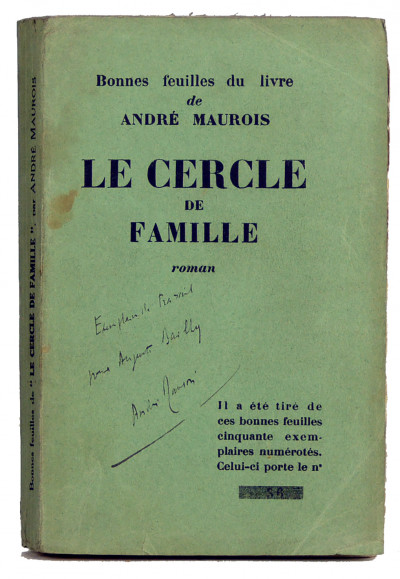Bonnes feuilles du livre de André Maurois "Le cercle de famille". 