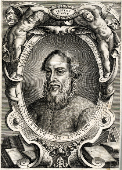 La Vie de Maistre Charles du Molin, advocat au Parlement de Paris, tirée des titres de sa Maison, de ses propres Escrits, de l'Histoire du Temps, des Registres de la Cour, & autres Monuments publics. Et sa mort chrestienne et catholique. 
