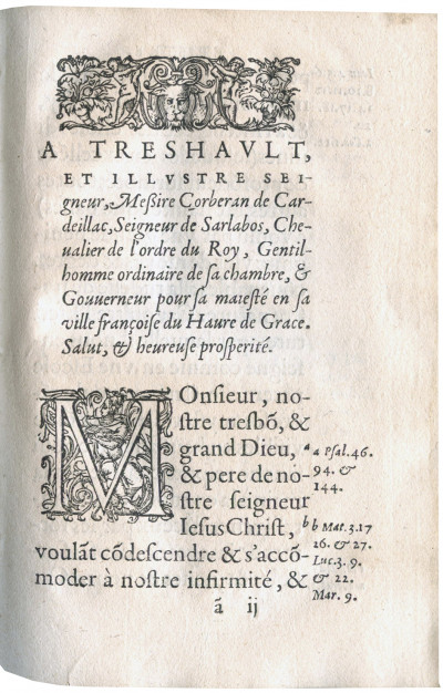 Sermons sur les dix commandemens du décalogue : esquels sont traictées plusieurs grandes matières Théologales, utiles grandement, non seulement à tous ceux qui font profession de prescher la parole de Dieu, mais aussi à tous pères & chefs de familles. Dernière édition augmentée, revue & corrigée. RELIÉ À LA SUITE : De la création, ordre, et excellence des Anges, et du ministère, auquel ils sont ordonnez pour le secours, & tuition de l'Eglise en général, & de chacun fidèle en particulier, contre l'opinion des Hérétiques modernes. 