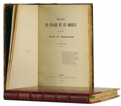 Voyage en Italie et en Orient. 1856 - 1857. Notes et impressions. 