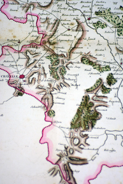 Voyage fait en 1813 et 1814 dans le pays entre Meuse et Rhin, suivi de notes, avec une carte géographique. 