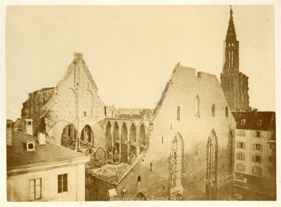 La mission suisse à Strasbourg pendant le bombardement en septembre 1870. 