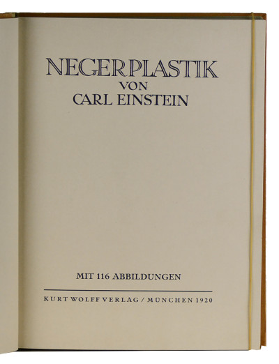 Negerplastik. Mit 116 Abbildungen. 