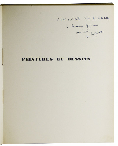 Peintures et dessins. Avec un avant-propos et des légendes extraites de l'oeuvre poétique de l'auteur. 