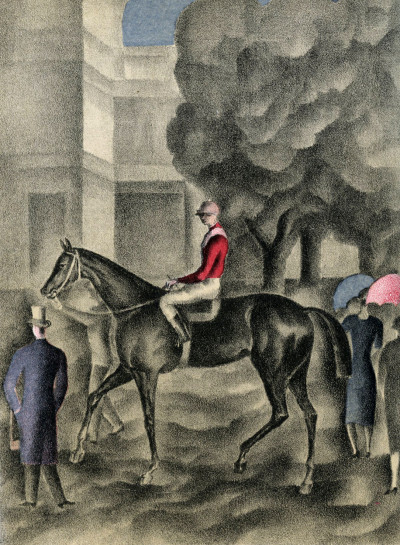Tableau des courses, ou essai sur les courses de chevaux en France. Illustré de onze lithographies en couleurs par J. L. Boussingault. 